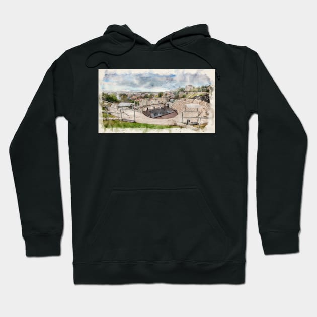 The Amphitheatre in Plovdiv, Bulgaria Hoodie by mitzobs